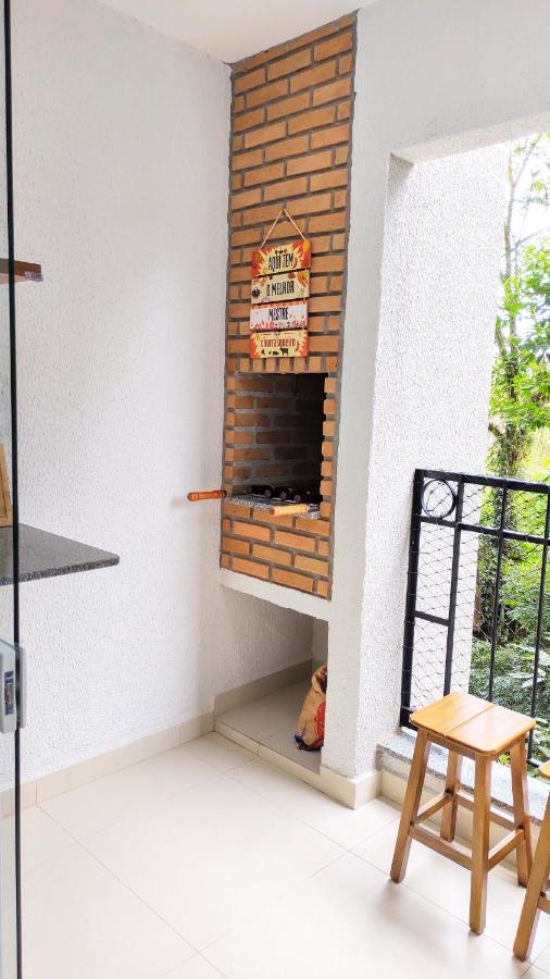 Apto Centro Ubatuba Com Varanda Gourmet, Suite E Piscina Bagian luar foto